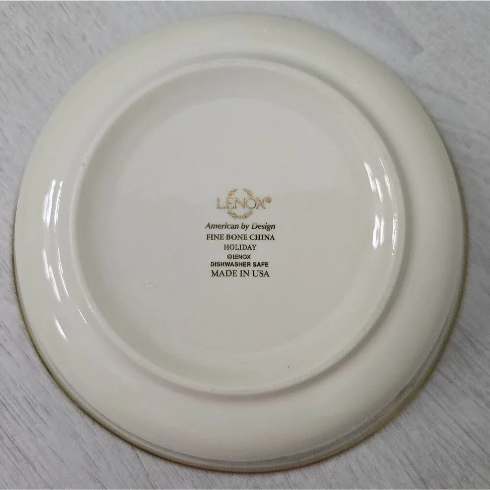 Vintage Lenox Holiday Gold Trim All Purpose Bowl 6 3/4